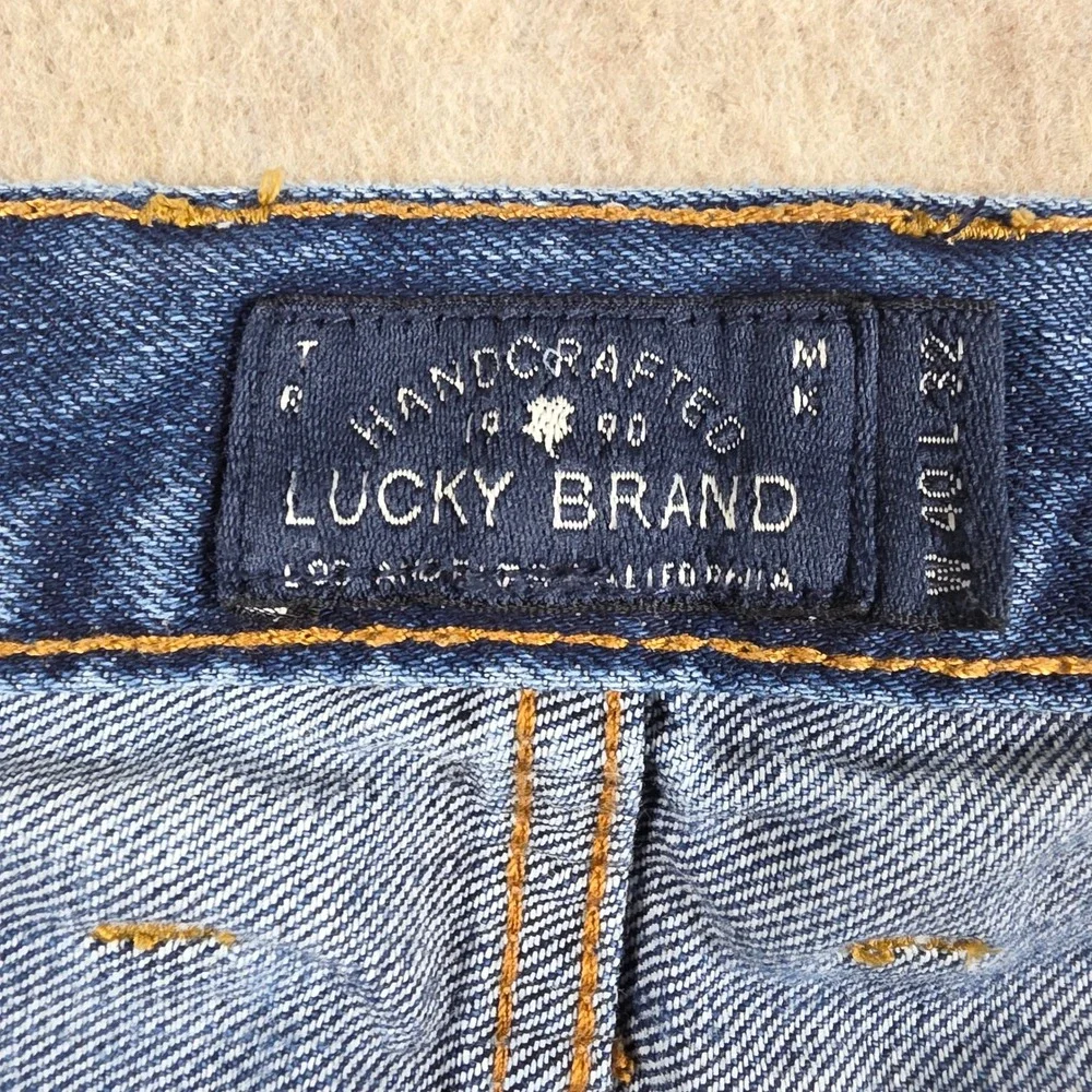 Lucky Brand 181 Relaxed Straight Jeans Mens 40x32 Medium Wash Blue Denim Pants